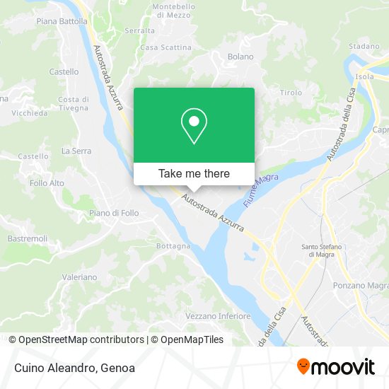 Cuino Aleandro map