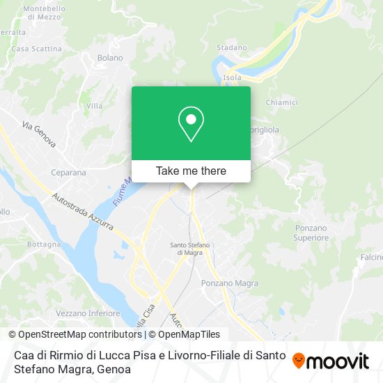 Caa di Rirmio di Lucca Pisa e Livorno-Filiale di Santo Stefano Magra map