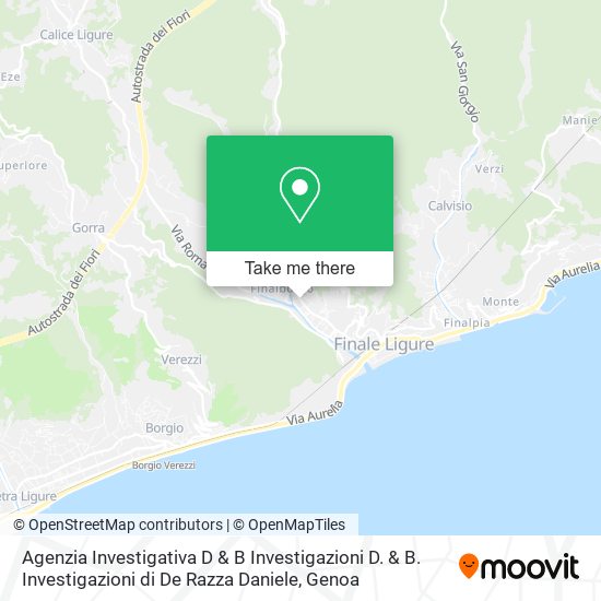 Agenzia Investigativa D & B Investigazioni D. & B. Investigazioni di De Razza Daniele map
