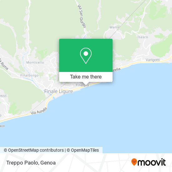 Treppo Paolo map