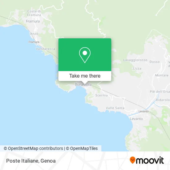 Italian Post Office map