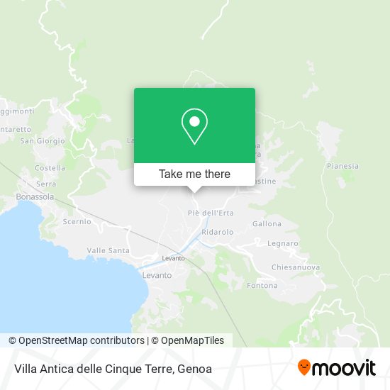 Villa Antica delle Cinque Terre map