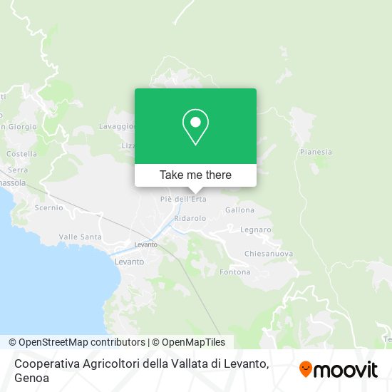 Cooperativa Agricoltori della Vallata di Levanto map