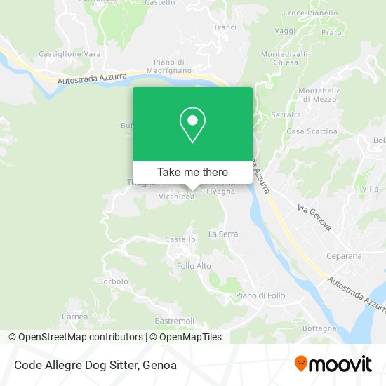 Code Allegre Dog Sitter map