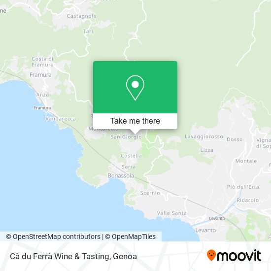 Cà du Ferrà Wine & Tasting map