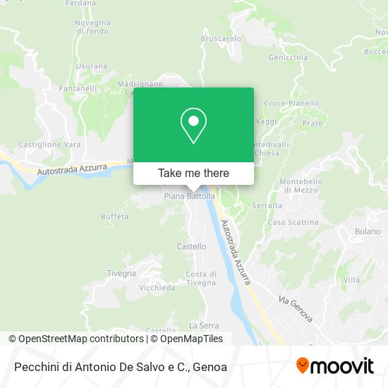 Pecchini di Antonio De Salvo e C. map