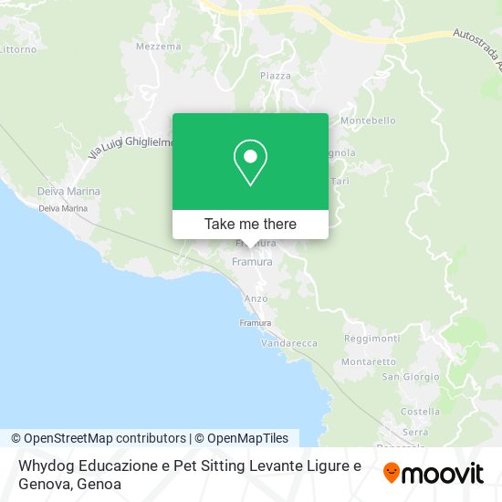 Whydog Educazione e Pet Sitting Levante Ligure e Genova map