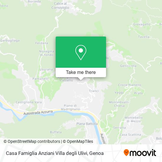 Casa Famiglia Anziani Villa degli Ulivi map