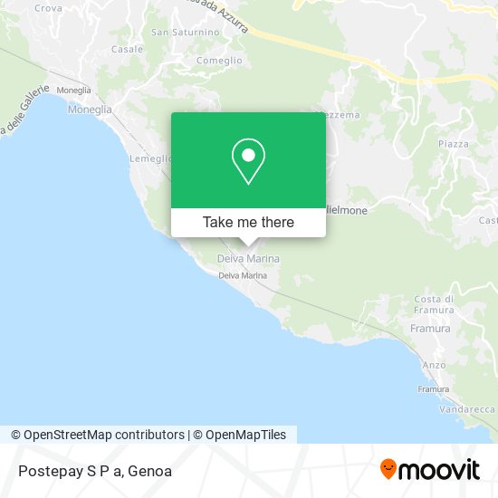 Postepay S P a map