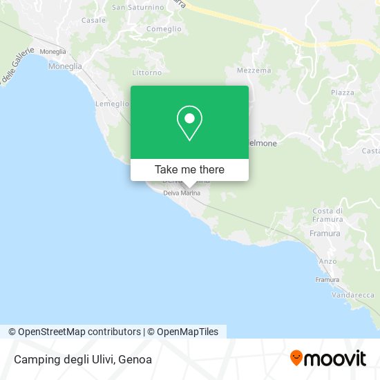 Camping degli Ulivi map
