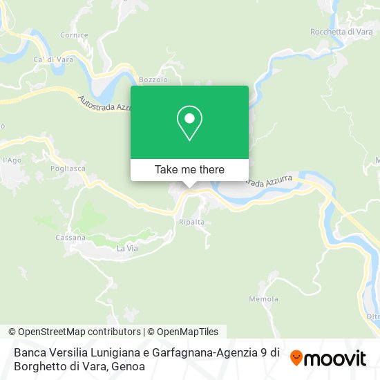 Banca Versilia Lunigiana e Garfagnana-Agenzia 9 di Borghetto di Vara map