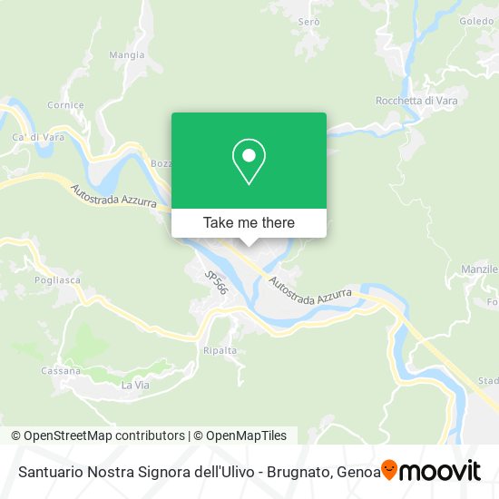 Santuario Nostra Signora dell'Ulivo - Brugnato map