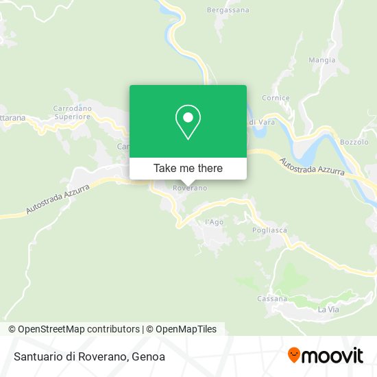 Santuario di Roverano map