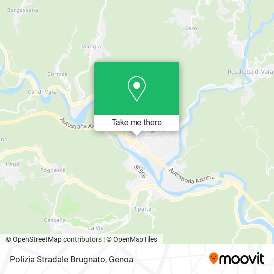 Polizia Stradale Brugnato map