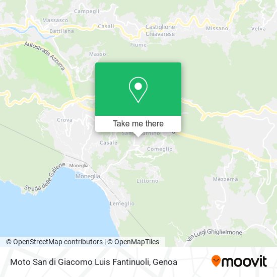 Moto San di Giacomo Luis Fantinuoli map