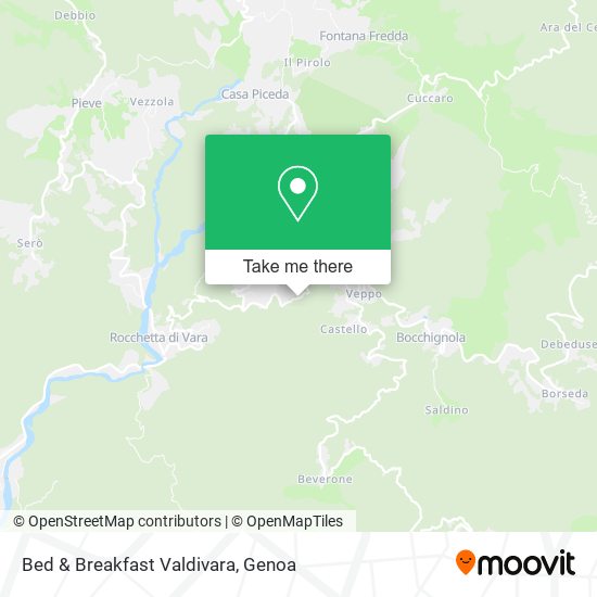 Bed & Breakfast Valdivara map