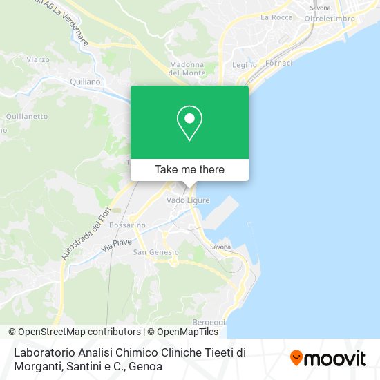 Laboratorio Analisi Chimico Cliniche Tieeti di Morganti, Santini e C. map