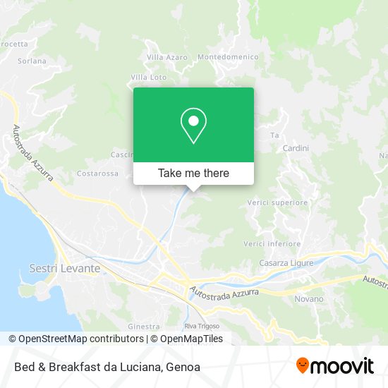 Bed & Breakfast da Luciana map