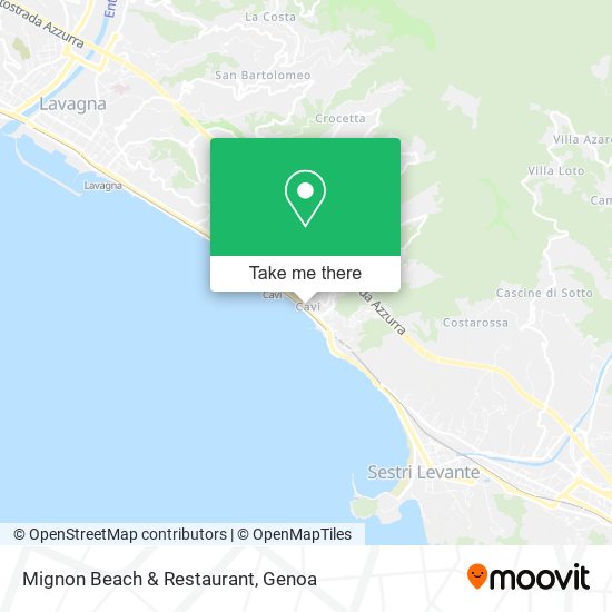 Mignon Beach & Restaurant map