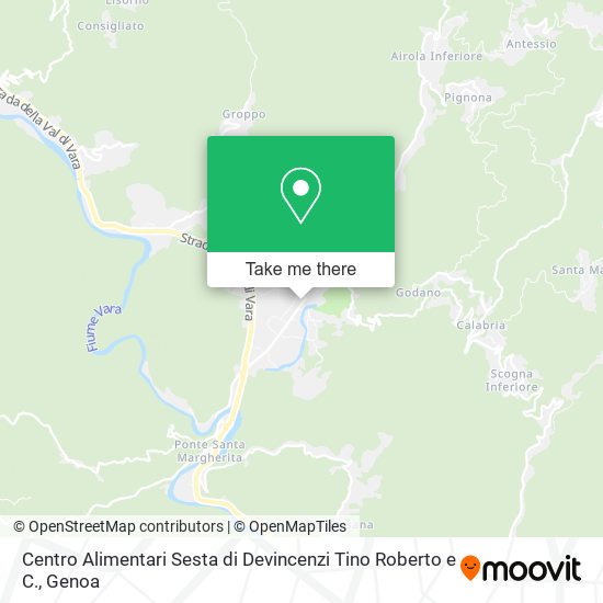 Centro Alimentari Sesta di Devincenzi Tino Roberto e C. map