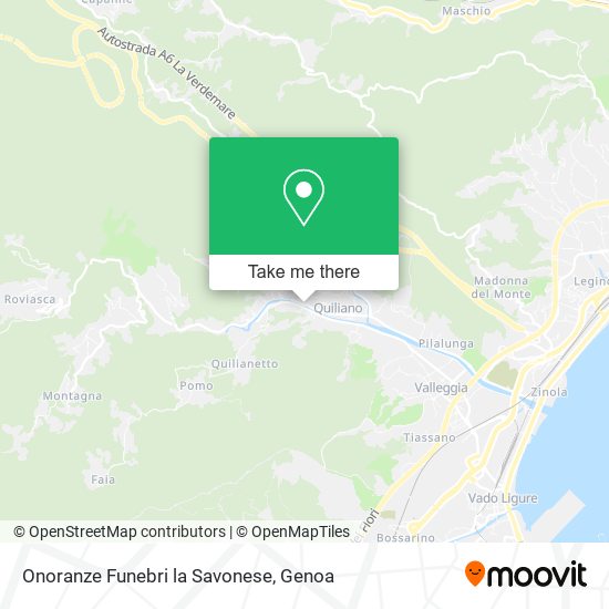 Onoranze Funebri la Savonese map