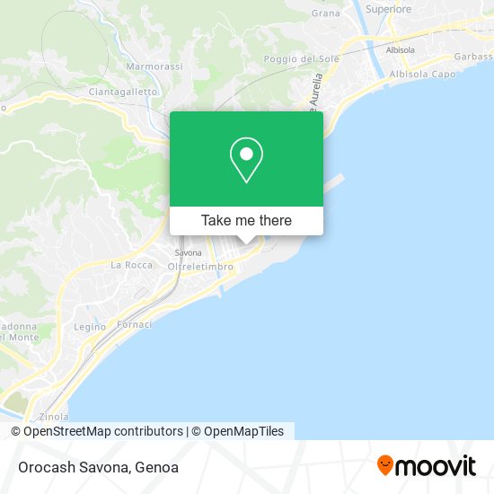 Orocash Savona map