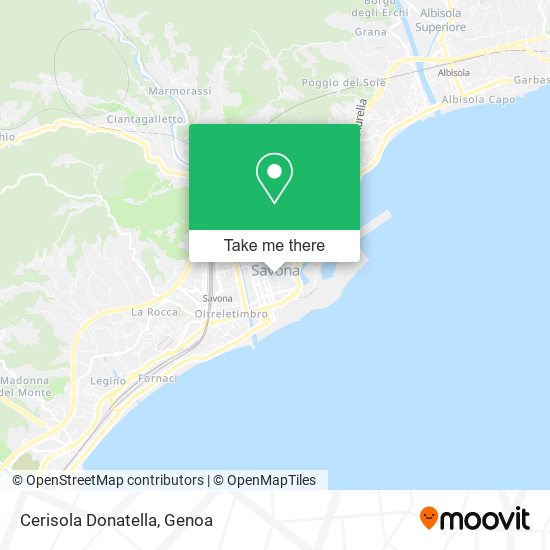 Cerisola Donatella map