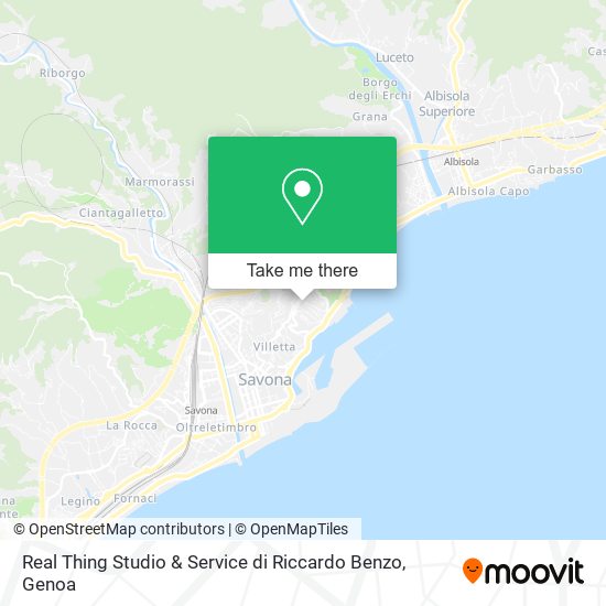 Real Thing Studio & Service di Riccardo Benzo map