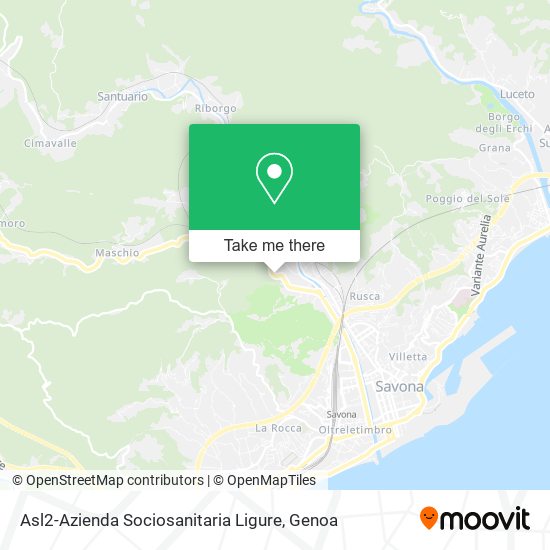 Asl2-Azienda Sociosanitaria Ligure map