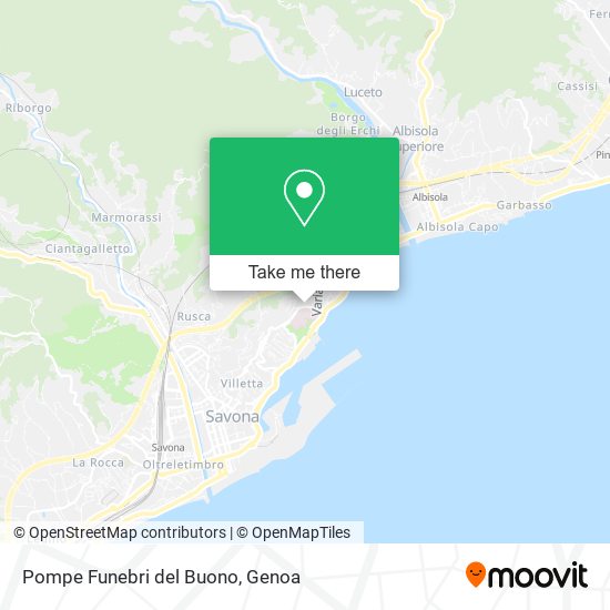 Pompe Funebri del Buono map
