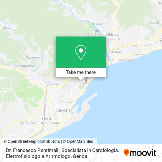 Dr. Francesco Pentimalli, Specialista in Cardiologia. Elettrofisiologo e Aritmologo map