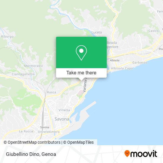 Giubellino Dino map