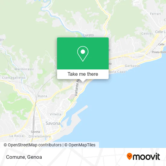 Comune map