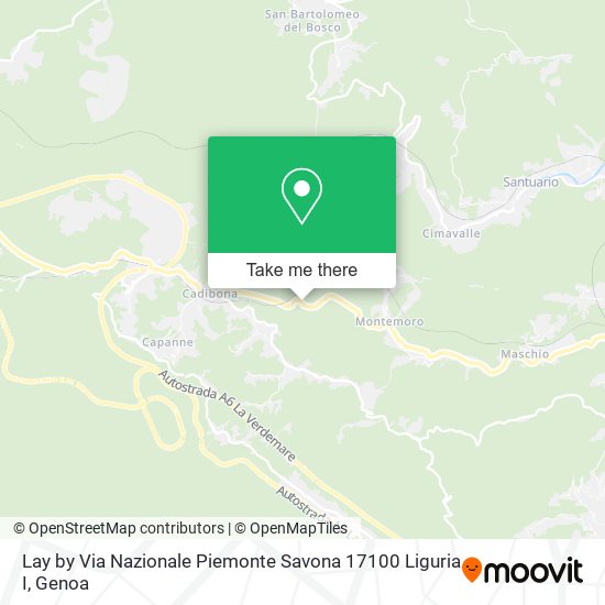 Lay by Via Nazionale Piemonte Savona 17100 Liguria I map