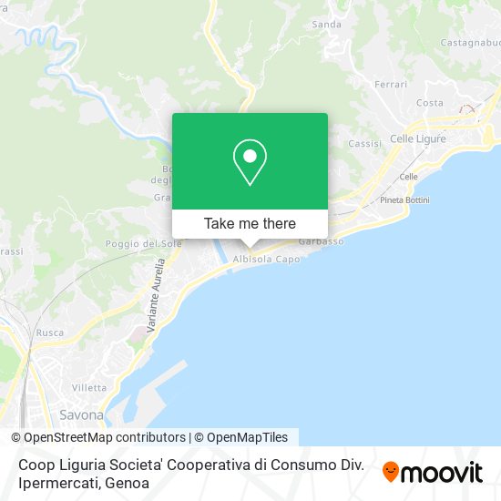 Coop Liguria Societa' Cooperativa di Consumo Div. Ipermercati map