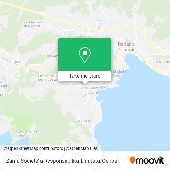 Zama Societa' a Responsabilita' Limitata map