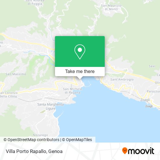 Villa Porto Rapallo map