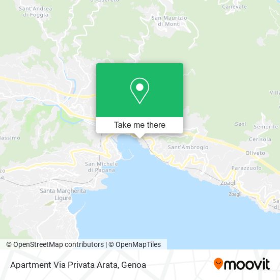 Apartment Via Privata Arata map