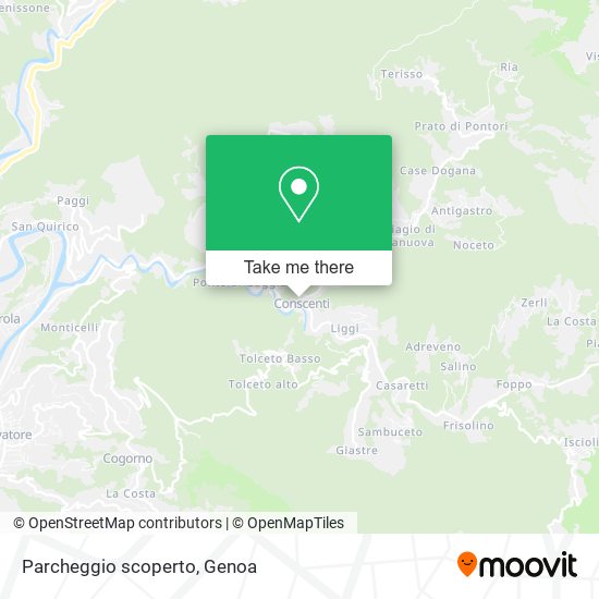 Parcheggio scoperto map