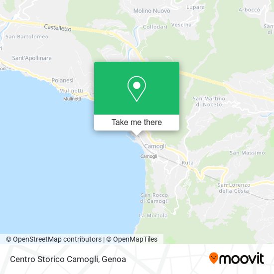 Centro Storico Camogli map