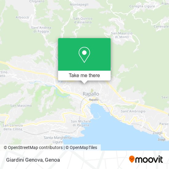 Giardini Genova map
