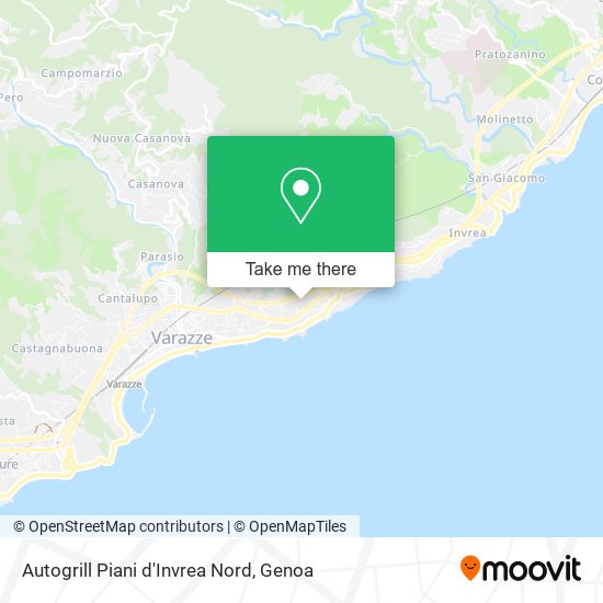 Autogrill Piani d'Invrea Nord map