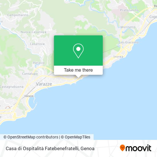 Casa di Ospitalità Fatebenefratelli map