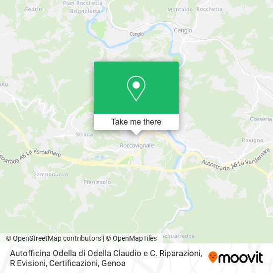 Autofficina Odella di Odella Claudio e C. Riparazioni, R Evisioni, Certificazioni map