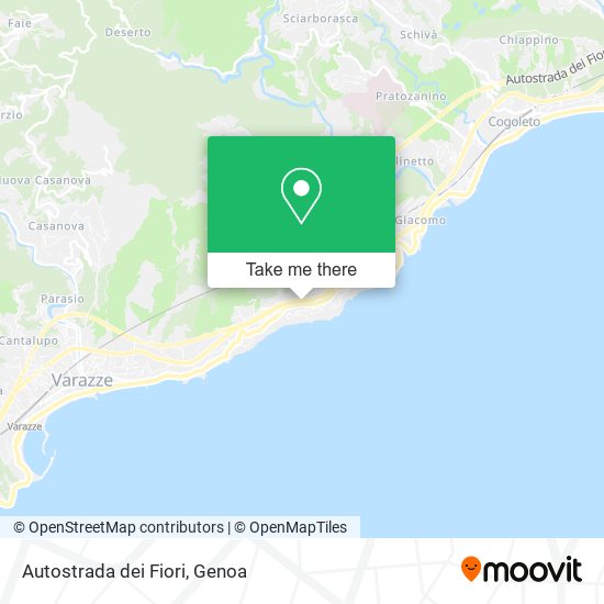 Autostrada dei Fiori map