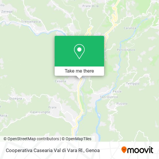 Cooperativa Casearia Val di Vara Rl. map