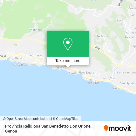 Provincia Religiosa San Benedetto Don Orione map