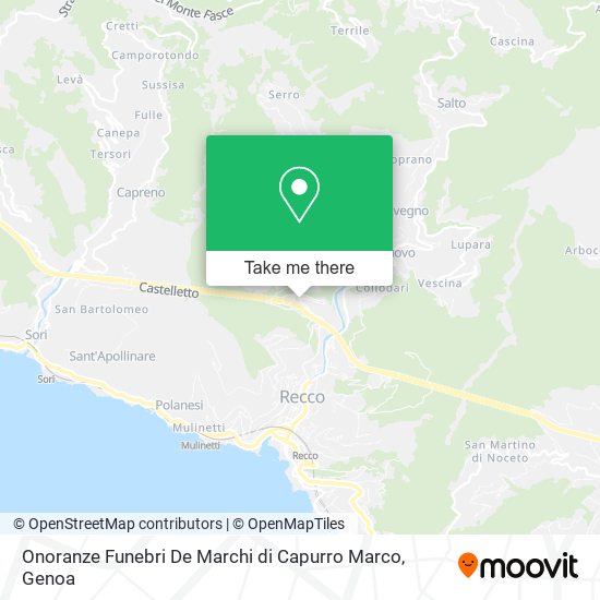 Onoranze Funebri De Marchi di Capurro Marco map