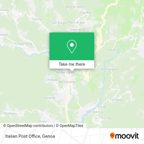 Italian Post Office map