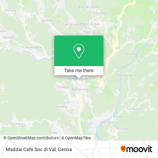 Maddai Cafe Snc di Val map